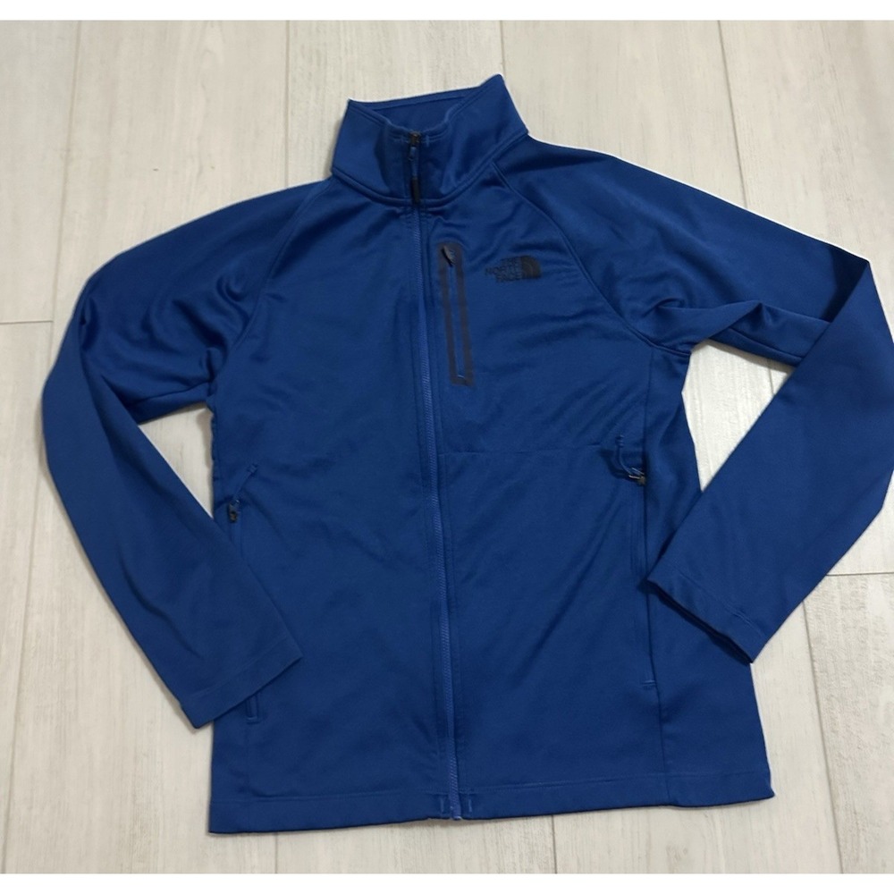 The North Face Men Full Zip Jacket  Sz S Blue‎ Outdoor Hiking